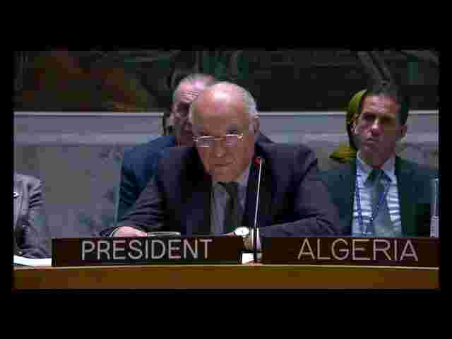 Mr. Ahmed Attaf speech during the high-level meeting of the UN Security Council on counter-terrorism in Africa