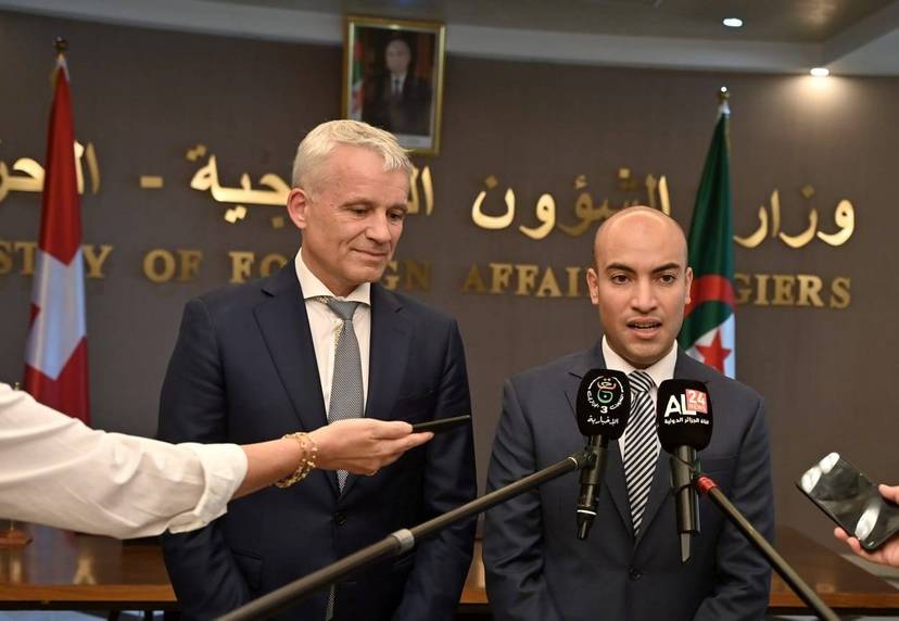 Mr Chaib receives Swiss Minister of Justice and Police