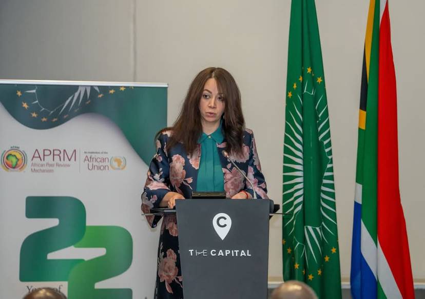 Mme Mansouri participe à la quatrième session de réflexion entre le Conseil de paix et de sécurité de l'Union africaine et le Mécanisme africain d'évaluation par les pairs