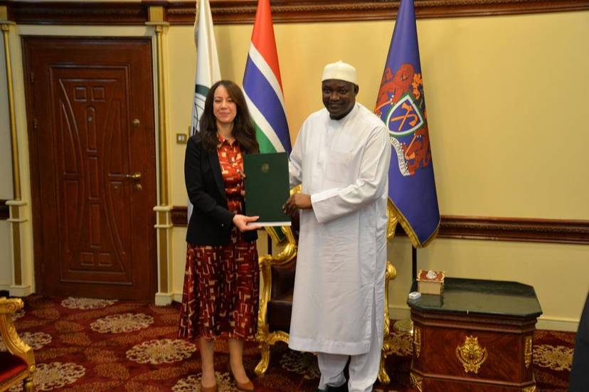 Mrs. Mansouri arrives in the capital of the Republic of Gambia