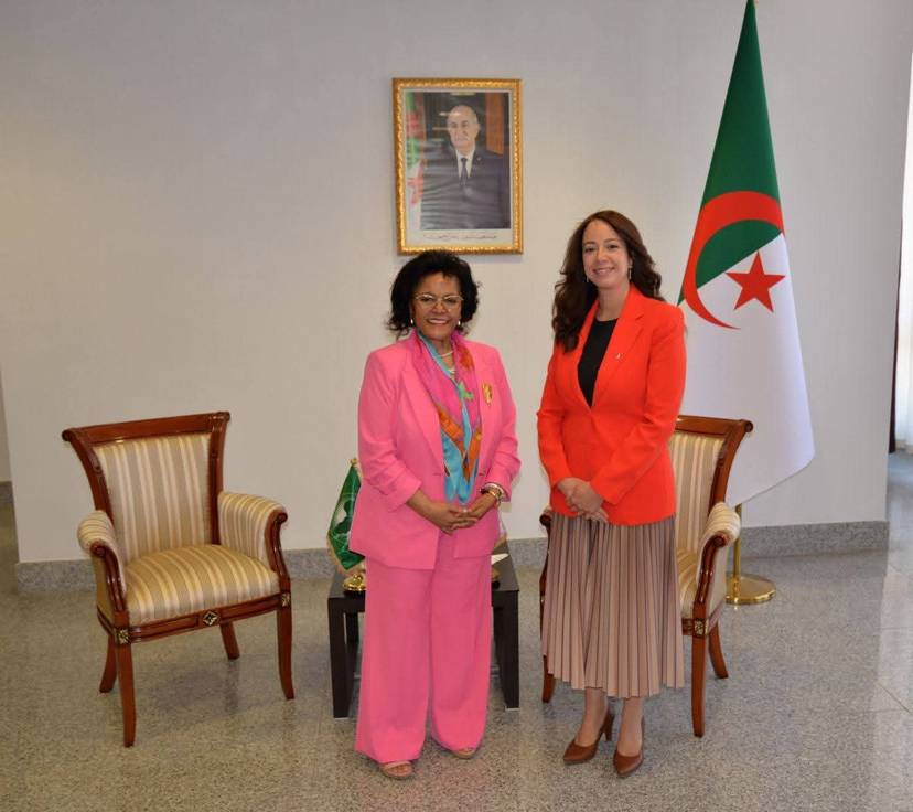 Mrs.  Mansouri receives the Executive Director of the African Development Agency
