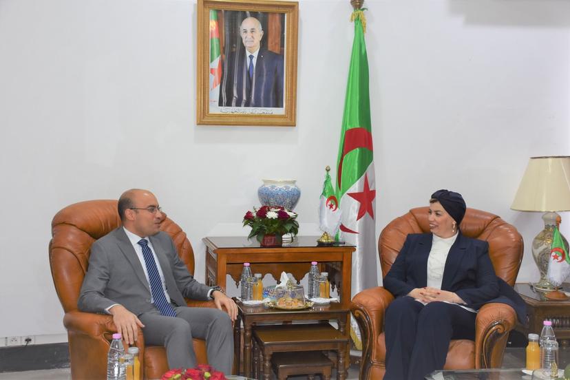 Mr. Chaib meets the Minister of Solidarity, Family and Women's Issues