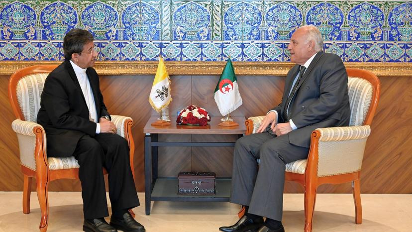 Mr. M Attaf receives Vatican ambassador
