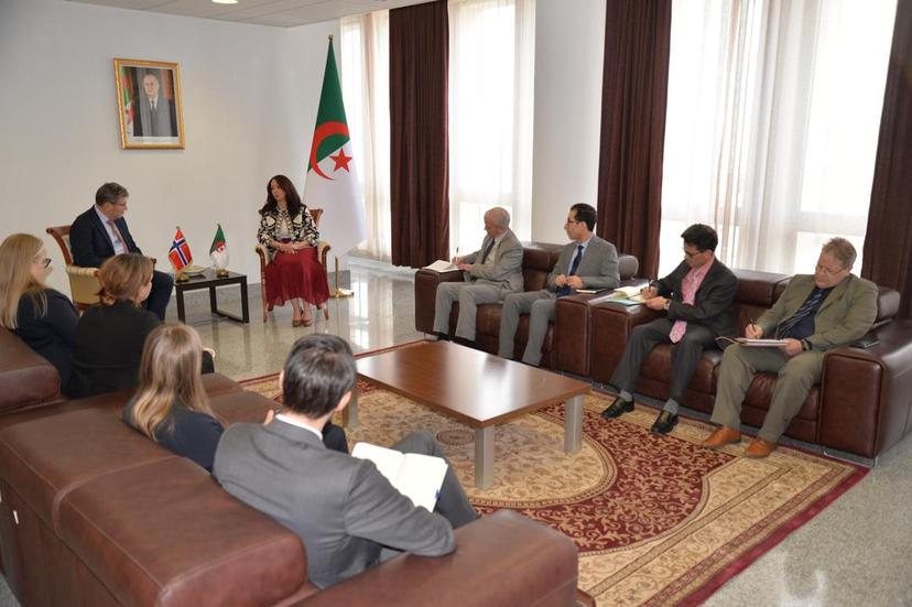 Mrs. Mansouri receives special envoy for Sahel region at Norwegian Foreign Affairs ministry