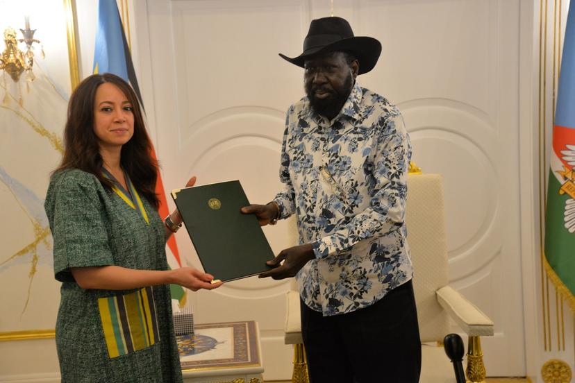 Mrs Mansouri received by President of the Republic of South Sudan