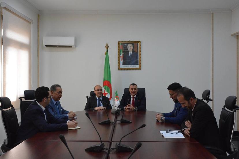 Mr.Chaib meets  the Minister of Post and Telecommunications