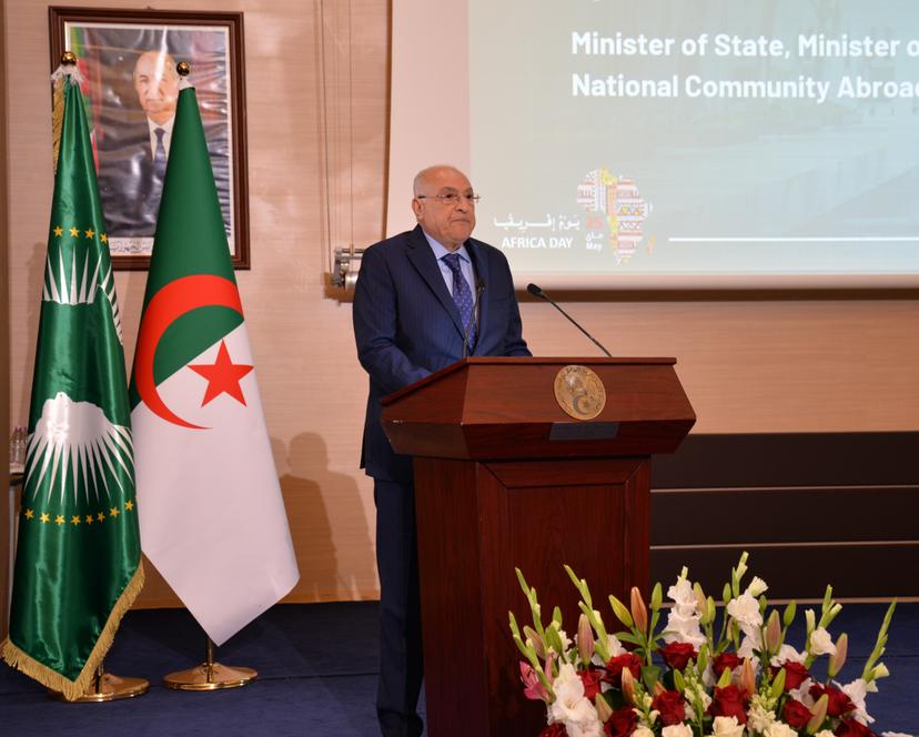 السيد عطاف يلقي كلمة بمناسبة يوم إفريقيـــــــــــــــا