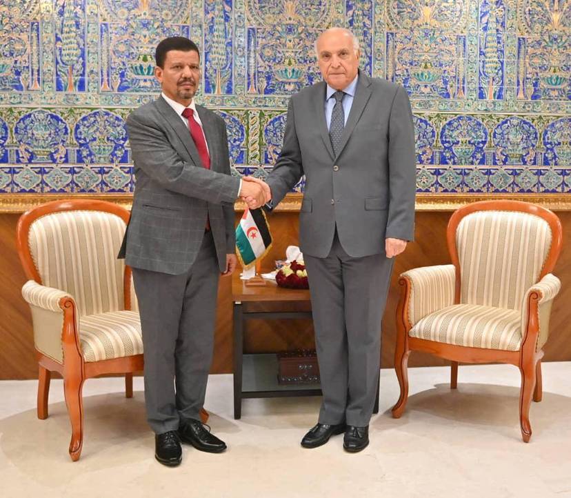 Mr.Attaf receives his counterpart of the Sahrawi Arab Democratic Republic