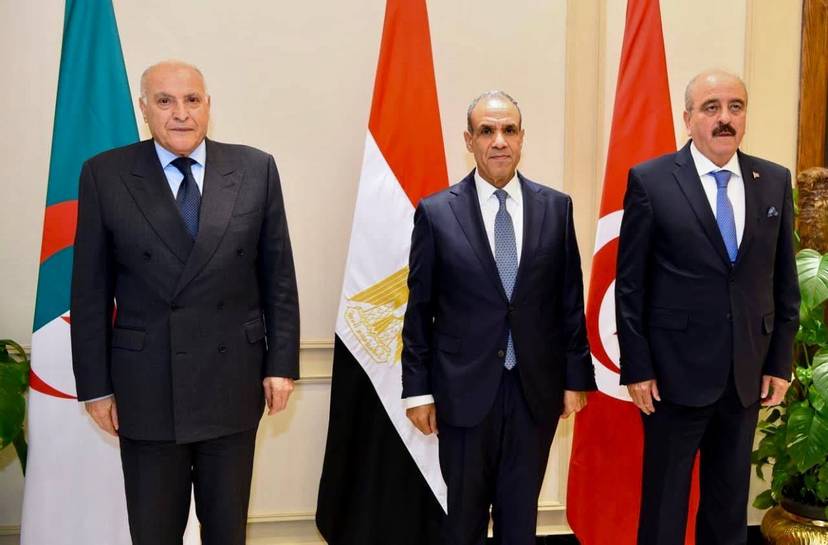 البيان الختامي لاجتماع وزراء خارجية مصر والجزائر وتونس بشأن ليبيا (آلية دول الجوار الثلاثية)