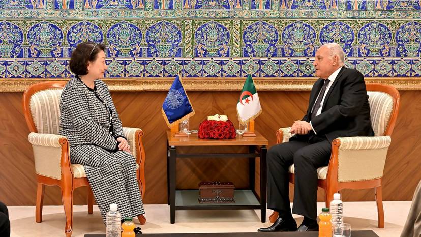 السيد عطاف يستقبل الأمينة العامة للمنظمة الدولية للوساطة