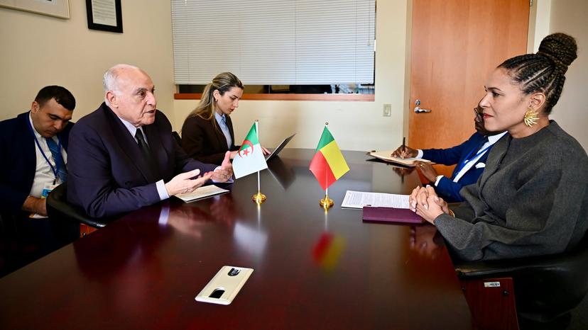 Mr. Attaf Holds Talks in New York with Benin’s Minister of Foreign Affairs and Cooperation