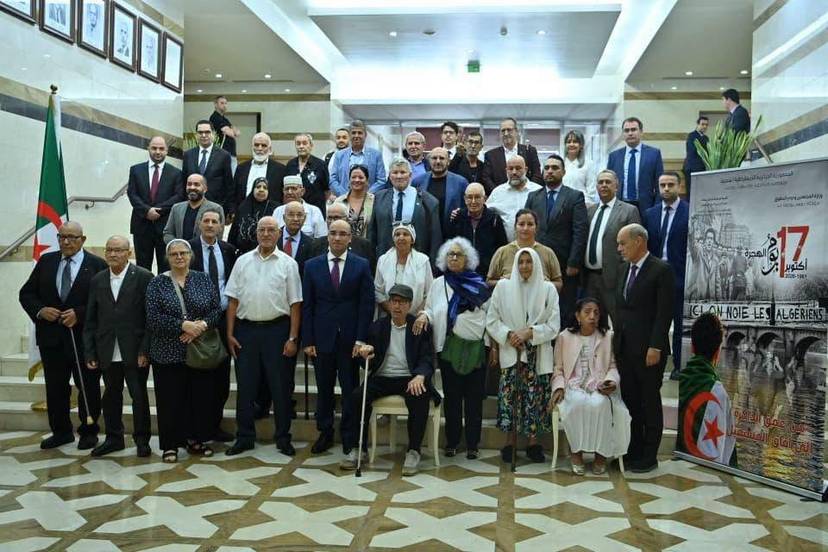 Mr. Chaib presides over a reception ceremony for a delegation of members of the Algerian community abroad, on the occasion of the commemoration of the 65th anniversary of the 17 October 1961 demonstrations in Paris