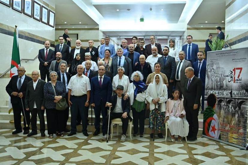 Mr. Chaib presides over a reception ceremony for a delegation of members of the Algerian community abroad, on the occasion of the commemoration of the 65th anniversary of the 17 October 1961 demonstrations in Paris