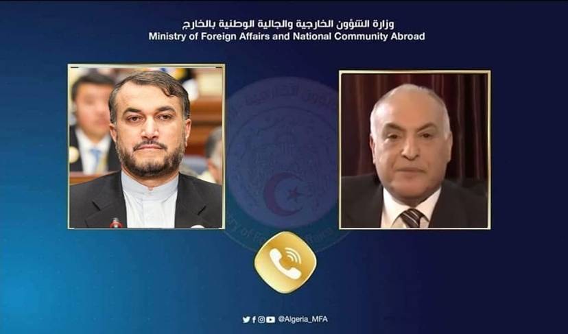 الوزير عطاف يتلقى اتصالا هاتفيا من نظيره الإيراني